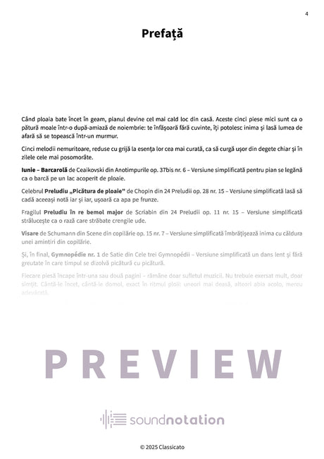 Picături de ploaie la pian - Preview Page 1