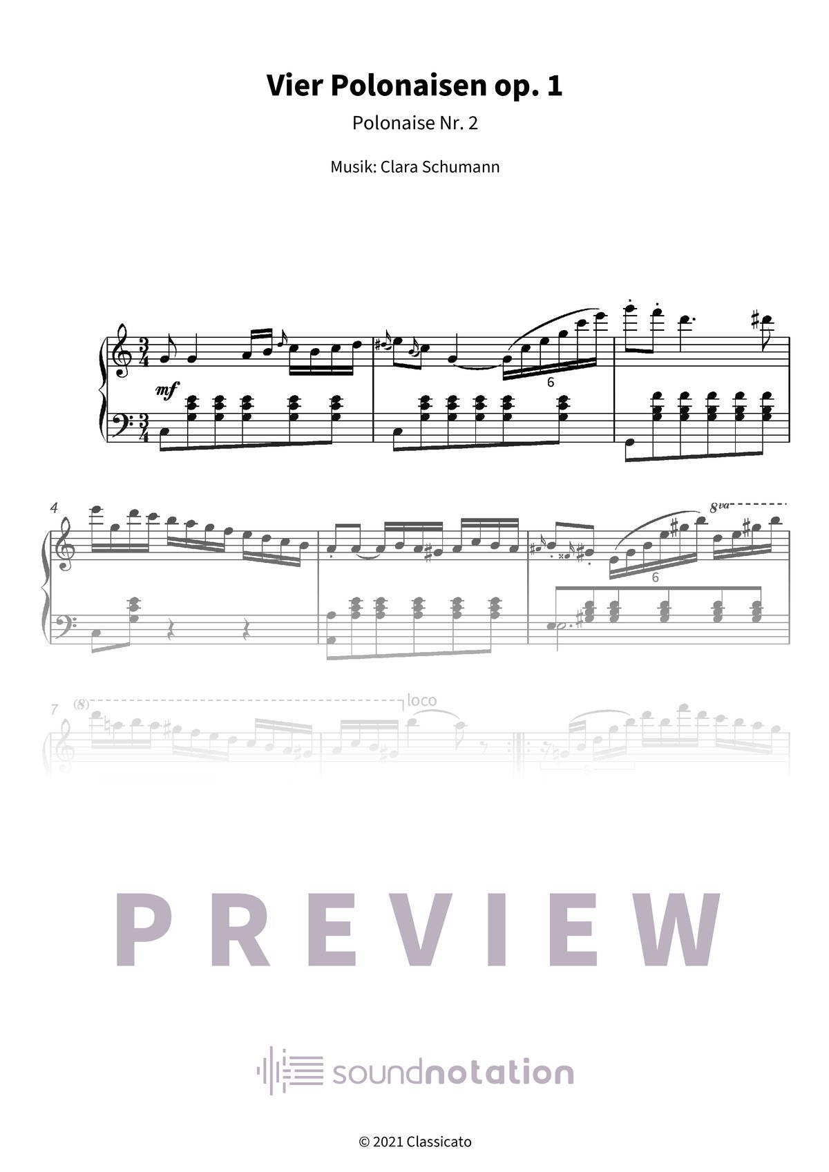 Vier Polonaisen op. 1 - Preview Page 1