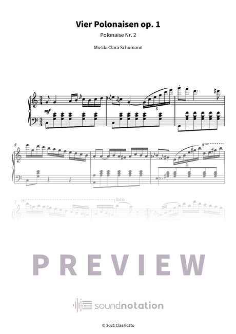 Vier Polonaisen op. 1 - Preview Page 1
