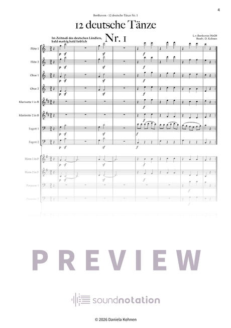 Deutscher Tanz Nr. 1 - Preview Page 1
