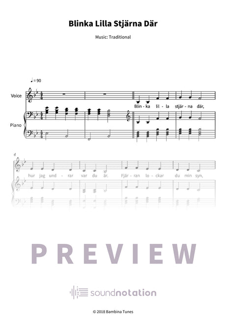 Blinka Lilla Stjärna Där - Preview Page 1