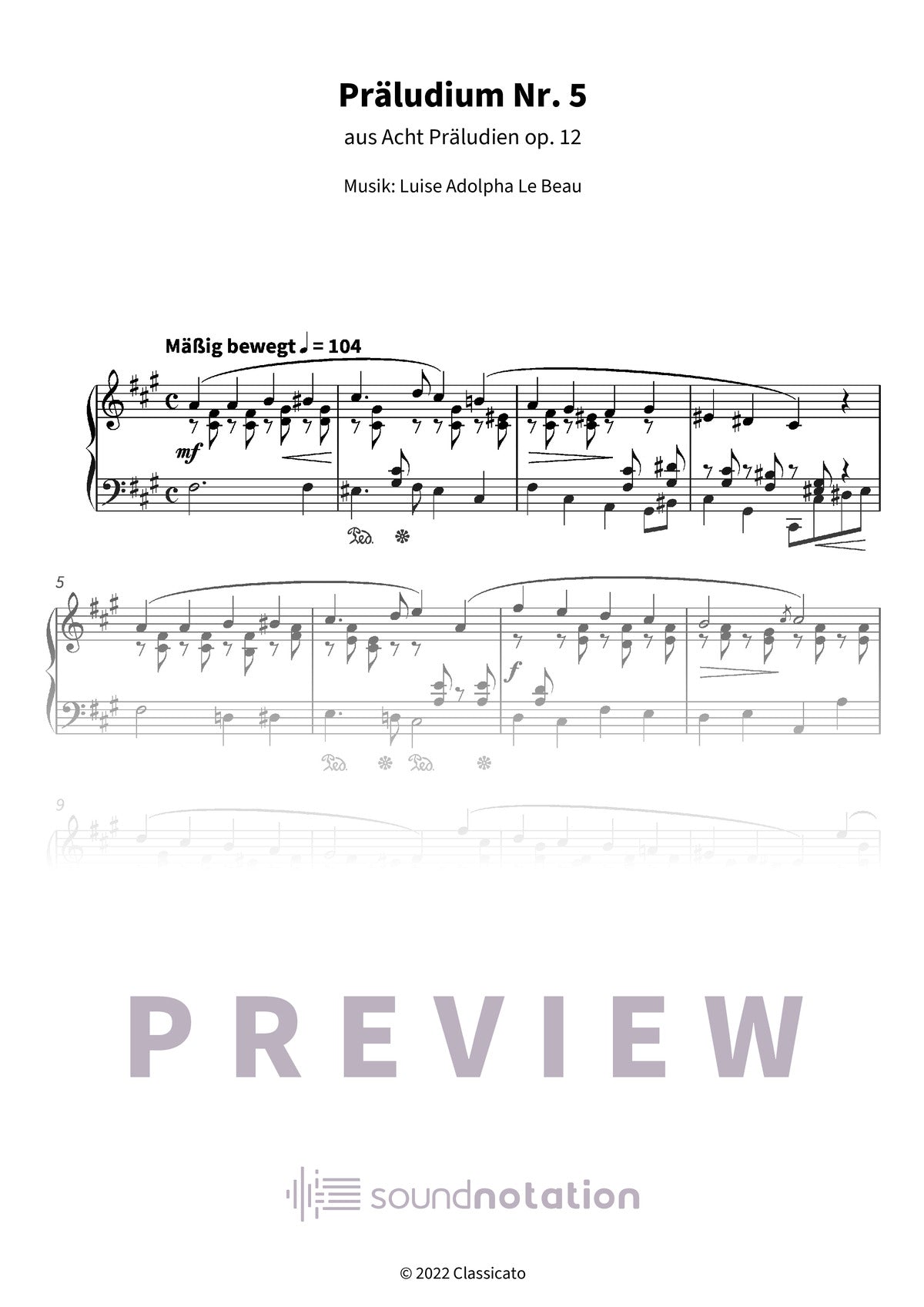 Präludium Nr. 5 - Preview Page 1