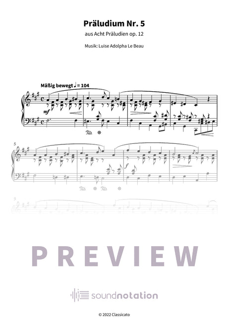 Präludium Nr. 5 - Preview Page 1