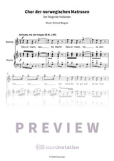 Chor der norwegischen Matrosen - Preview Page 1