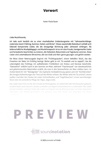 Jahreszeitenklänge - Preview Page 1