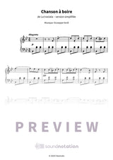 Chanson à boire - Preview Page 1