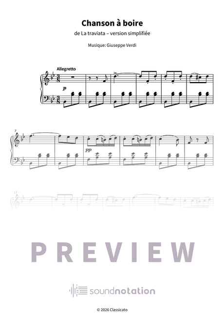 Chanson à boire - Preview Page 1