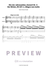 Die vier Jahreszeiten, Konzert Nr. 4 - Der Winter - Preview Page 1