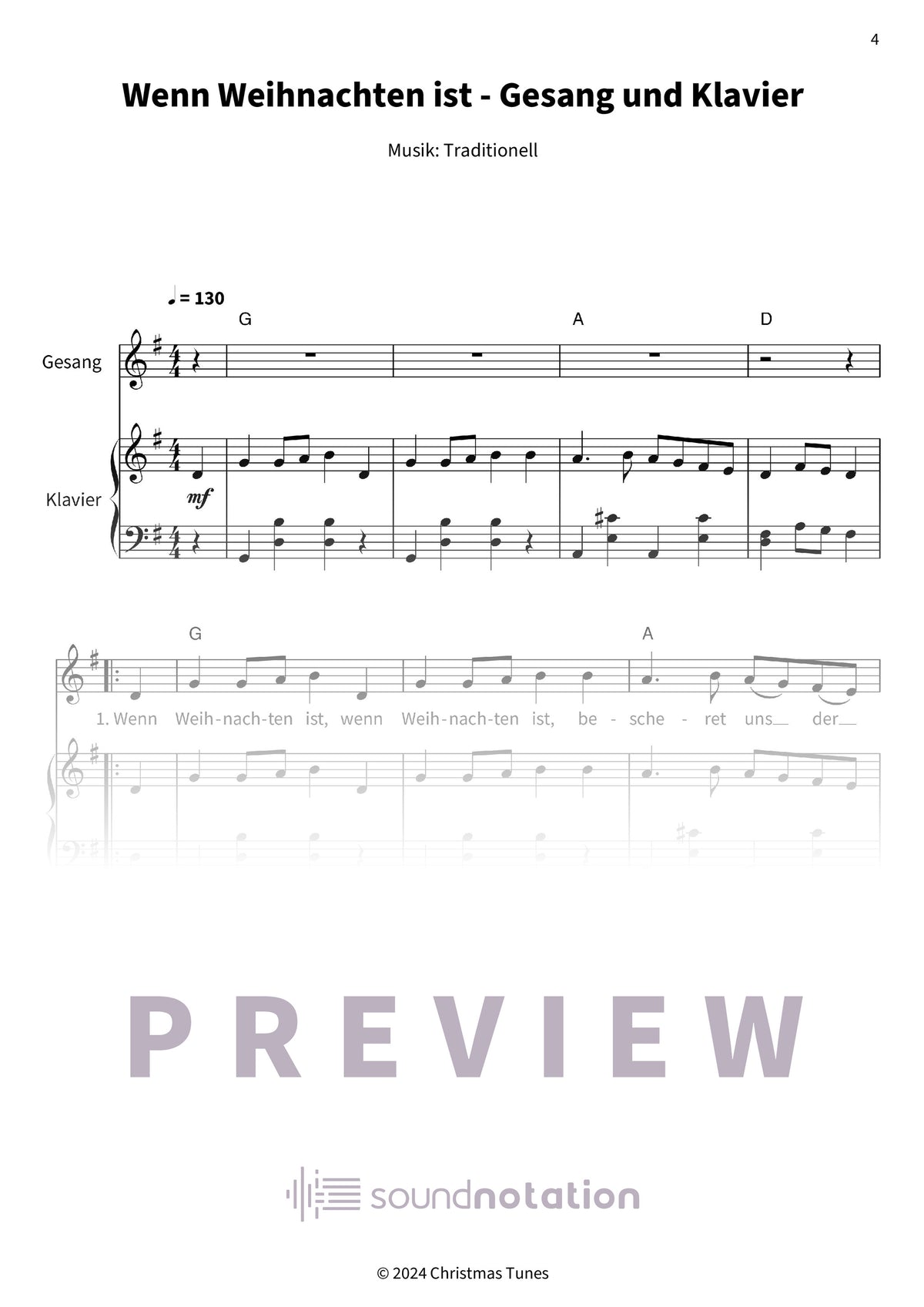 Wenn Weihnachten ist - Preview Page 1
