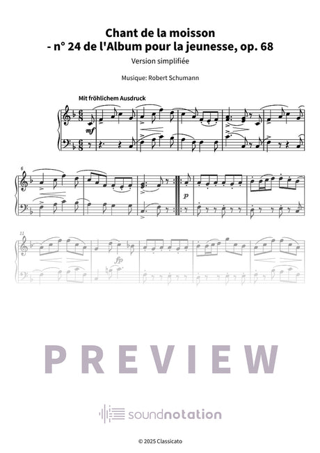 Chant de la moisson - Preview Page 1