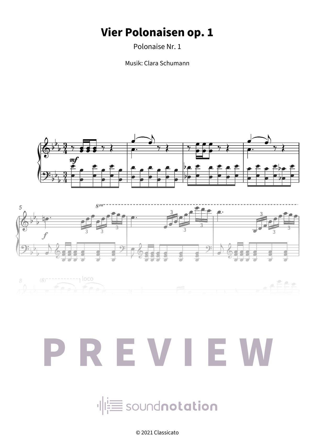 Vier Polonaisen op. 1 - Preview Page 1