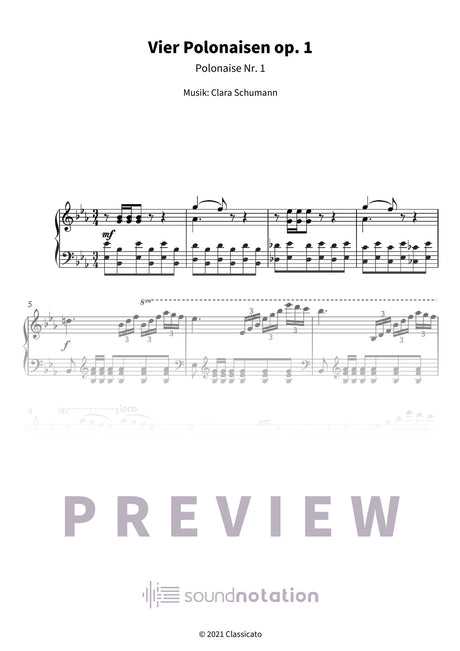 Vier Polonaisen op. 1 - Preview Page 1