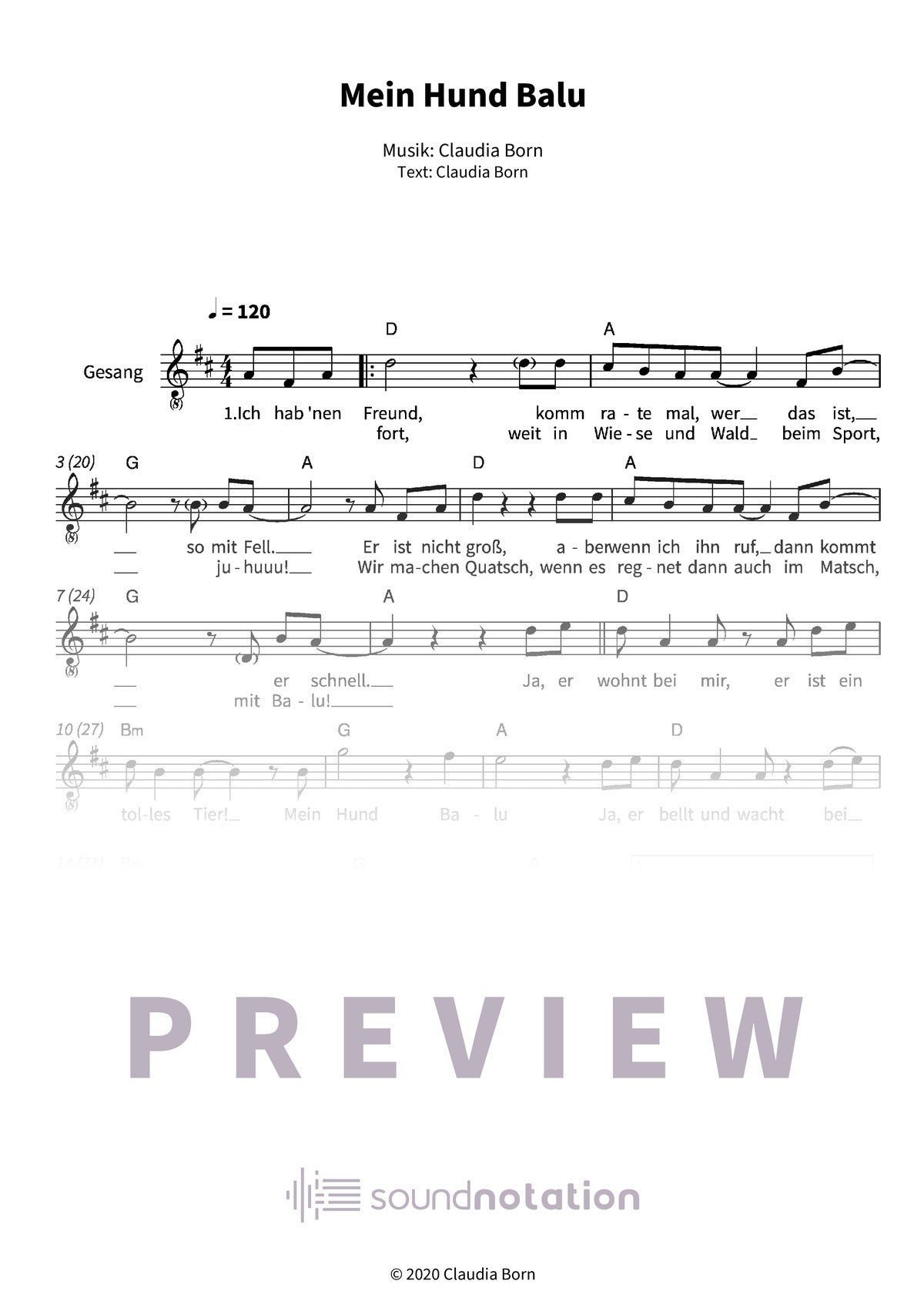 Mein Hund Balu - Preview Page 1