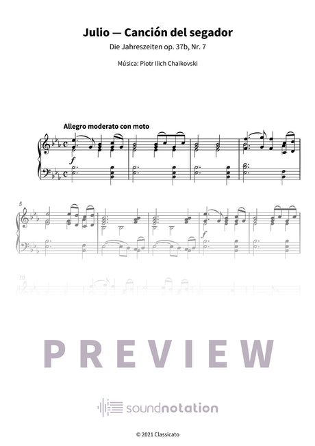 Julio — Canción del segador - Preview Page 1