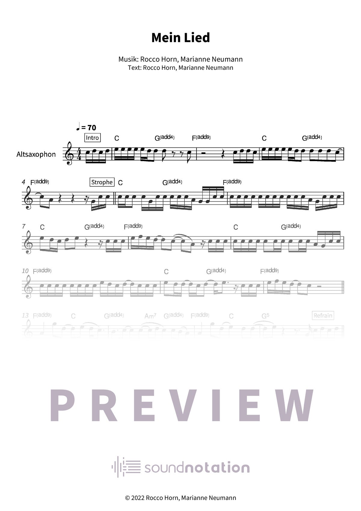 Mein Lied - Preview Page 1