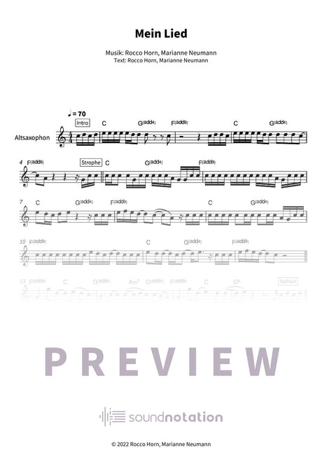 Mein Lied - Preview Page 1