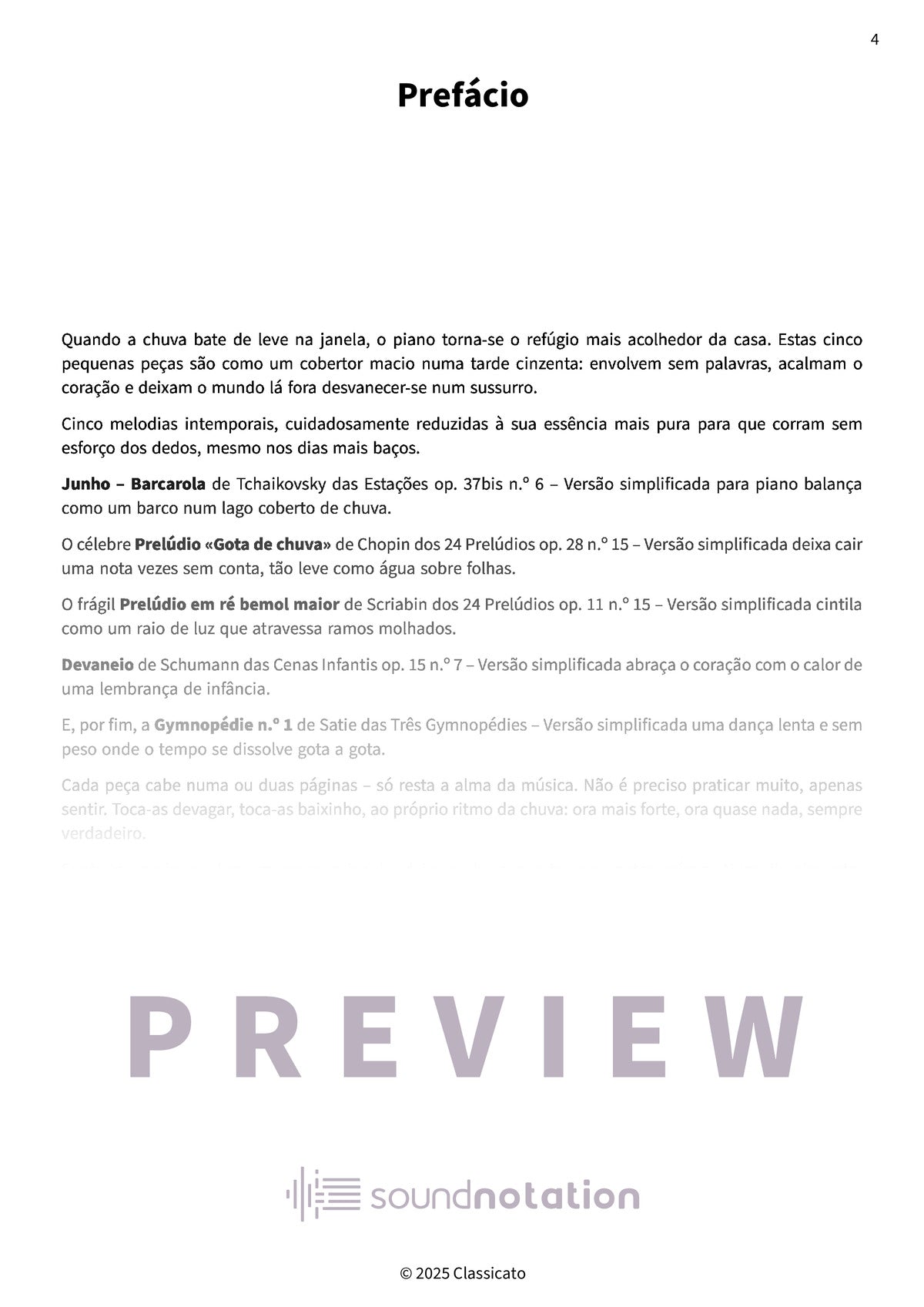 Gotas de chuva no piano - Preview Page 1