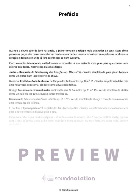 Gotas de chuva no piano - Preview Page 1