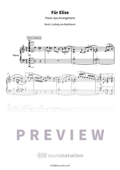 Für Elise - Preview Page 1
