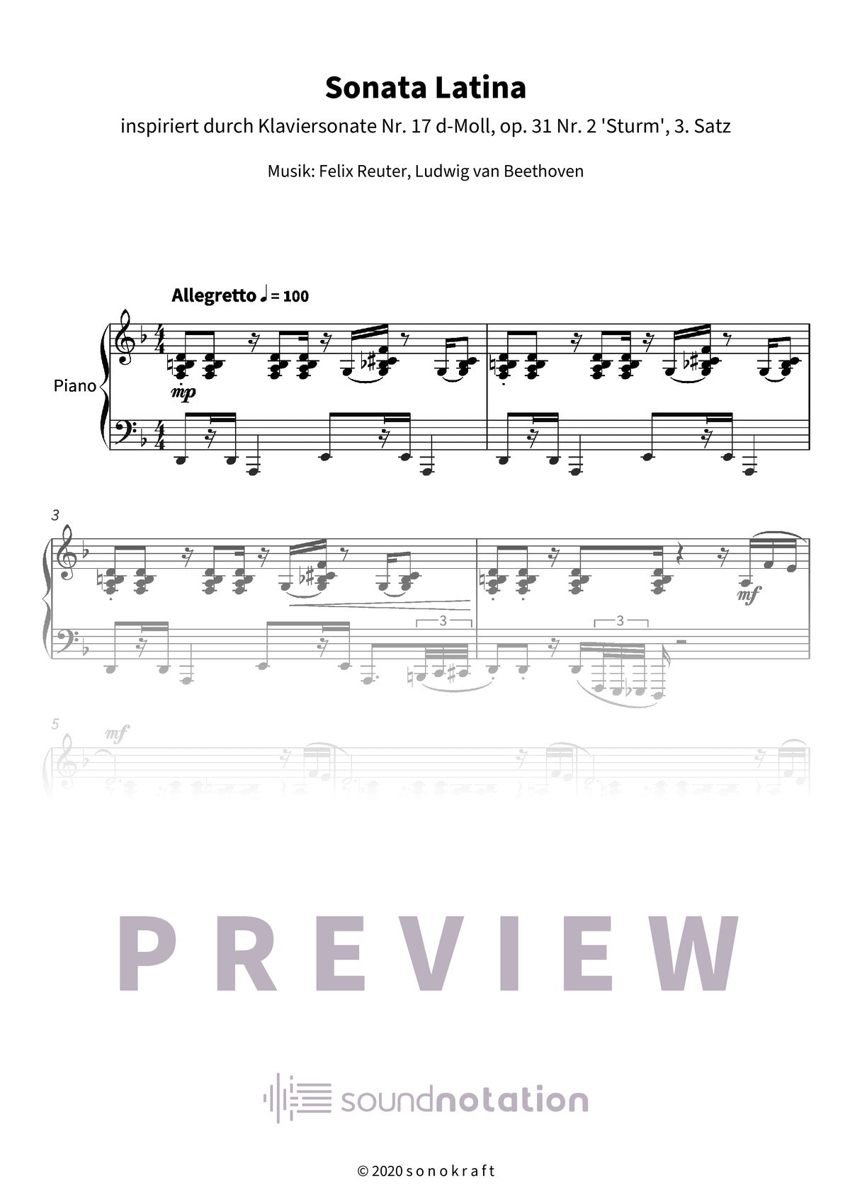 Sonata Latina - Preview Page 1