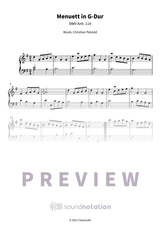 Menuett in G-Dur - Preview Page 1
