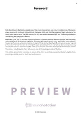 Songs Without Words Op. 62 - Preview Page 1
