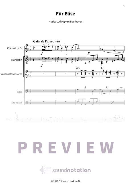 Für Elise - Preview Page 1