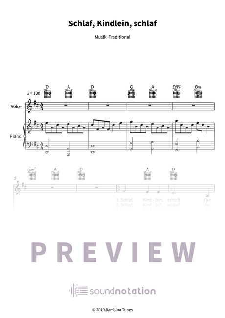 Schlaf, Kindlein, schlaf - Preview Page 1