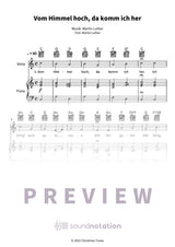 Vom Himmel hoch, da komm ich her - Preview Page 1
