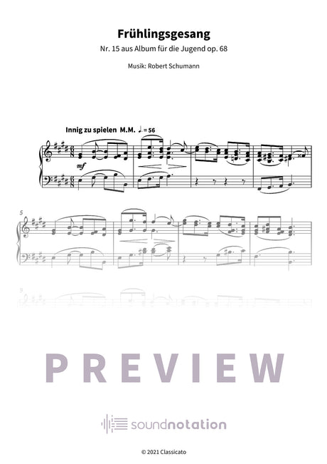Frühlingsgesang - Preview Page 1