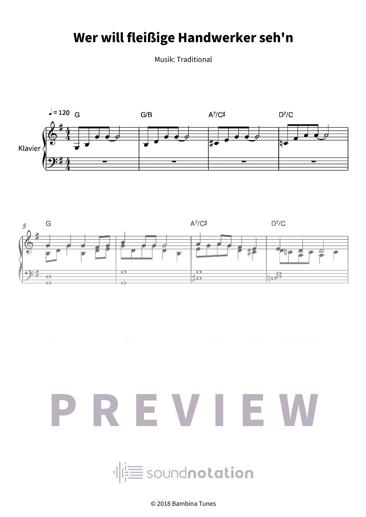 Wer will fleißige Handwerker seh'n - Preview Page 1