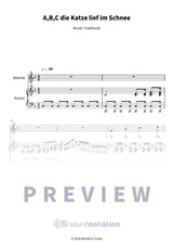 A, B, C, die Katze lief im Schnee - Preview Page 1