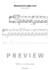 Nocturne in E-flat major, H. 24 - Preview Page 1