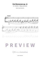 Drei Romanzen op. 11 - Preview Page 1
