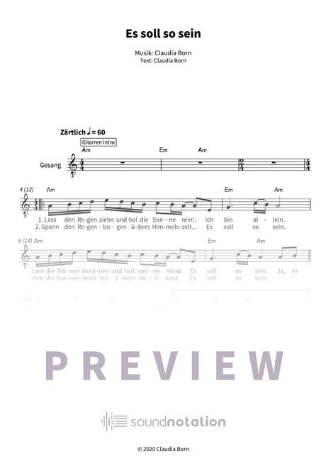 Es soll so sein - Preview Page 1