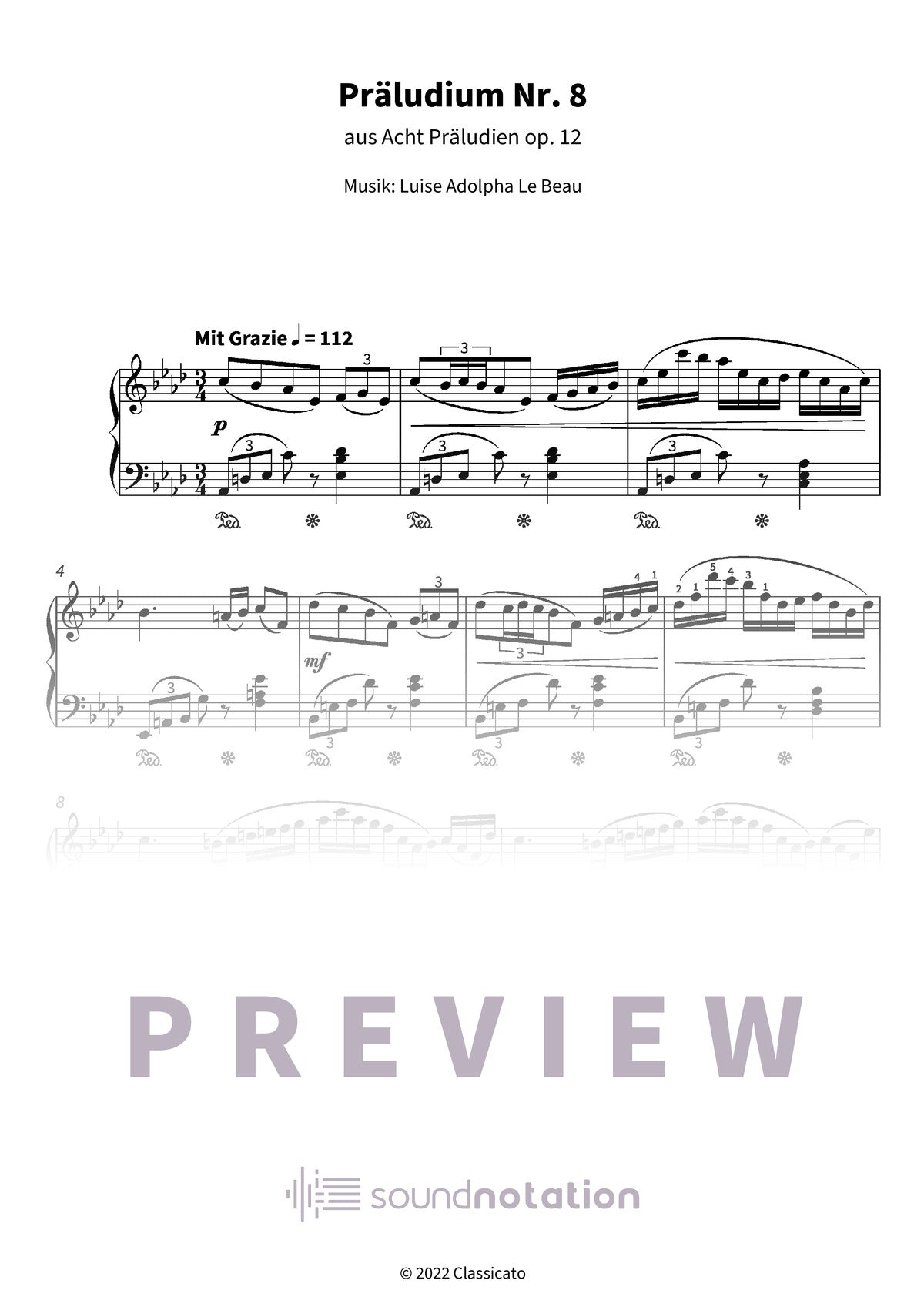 Präludium Nr. 8 - Preview Page 1