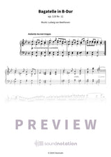 Bagatelle in B-Dur - Preview Page 1