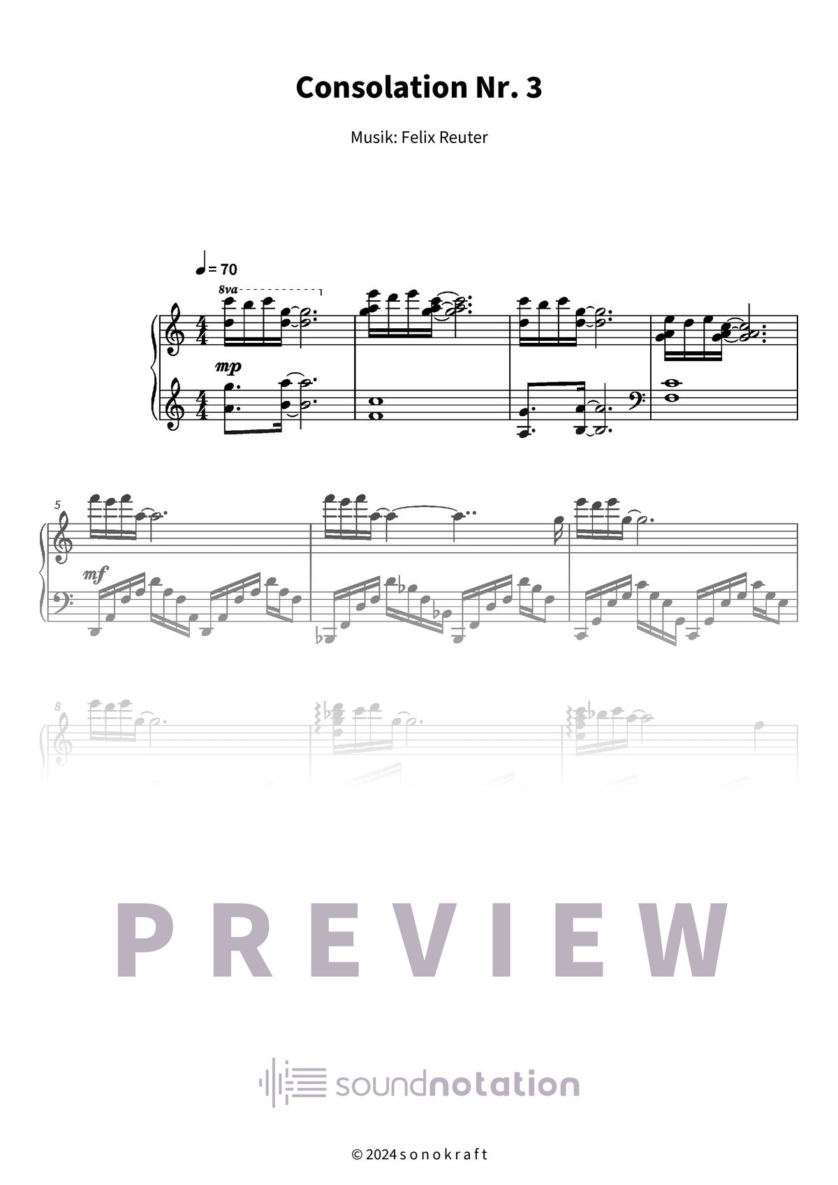 Consolation Nr. 3 - Preview Page 1