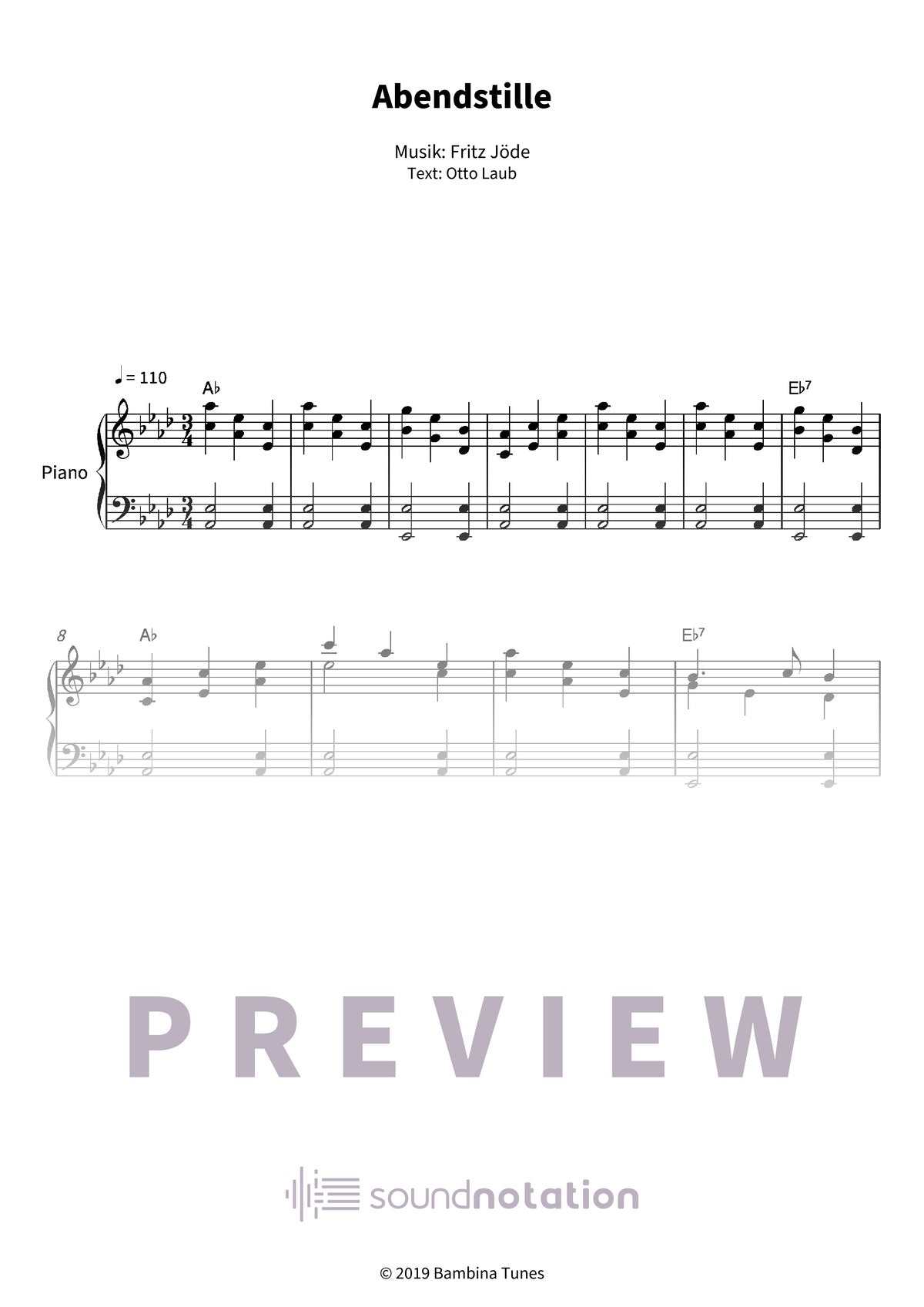 Abendstille - Preview Page 1