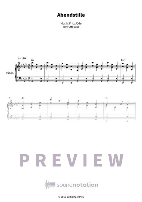 Abendstille - Preview Page 1