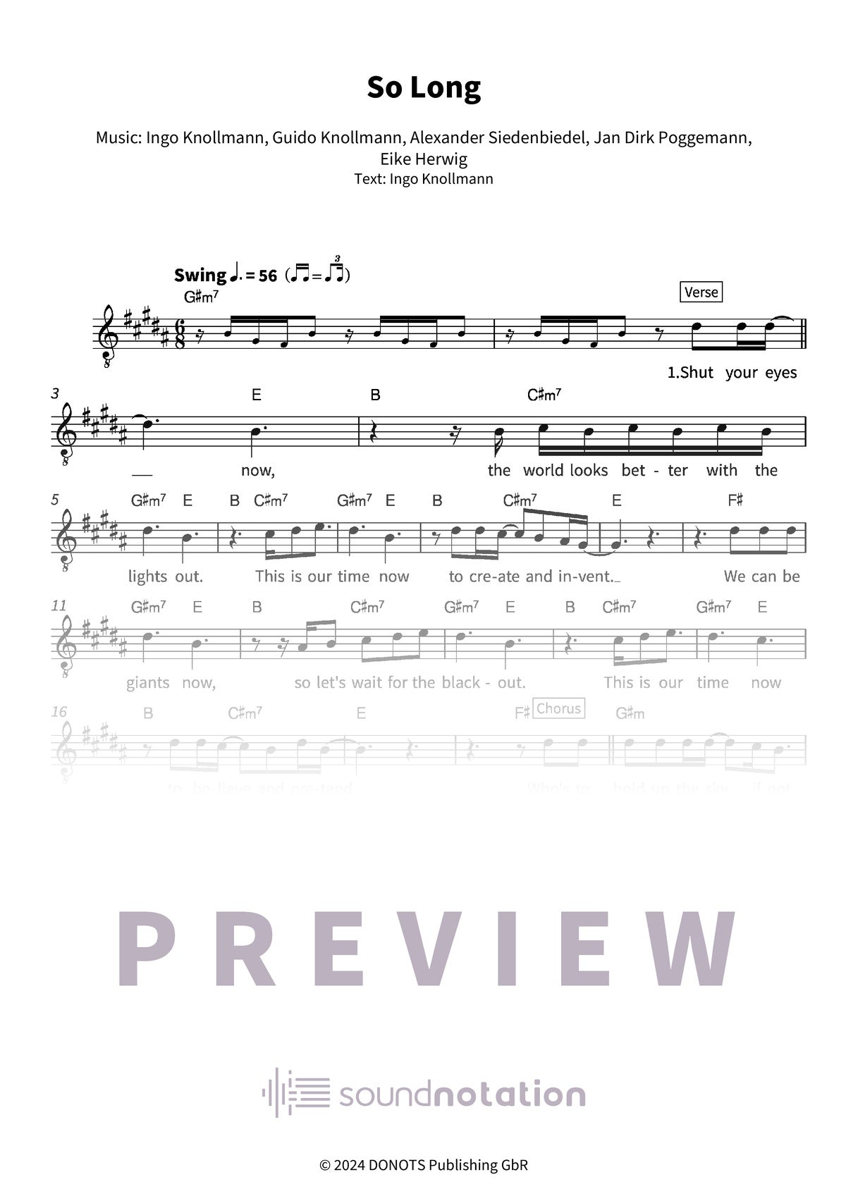 So Long - Preview Page 1