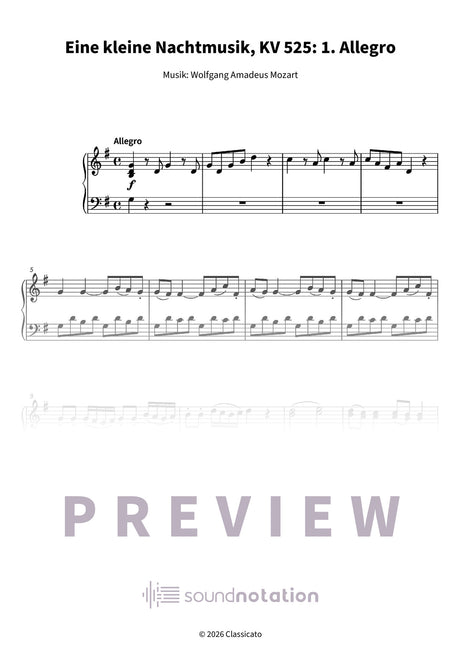 Eine kleine Nachtmusik - Preview Page 1