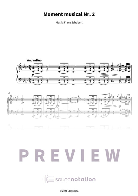 Moment musical Nr. 2 - Preview Page 1