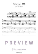 Nocturne op. 50,2 - Preview Page 1