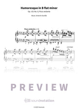 Humoresque in B flat minor - Preview Page 1