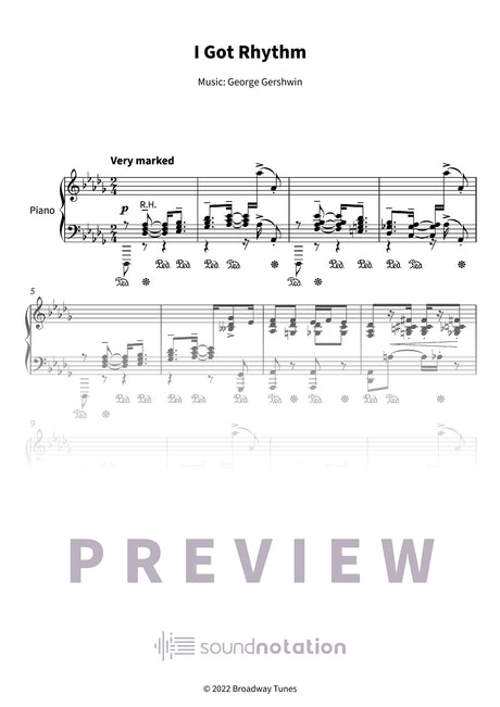 I Got Rhythm - Preview Page 1