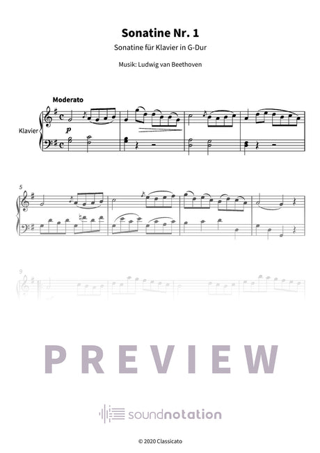 Sonatine Nr. 1 - Preview Page 1