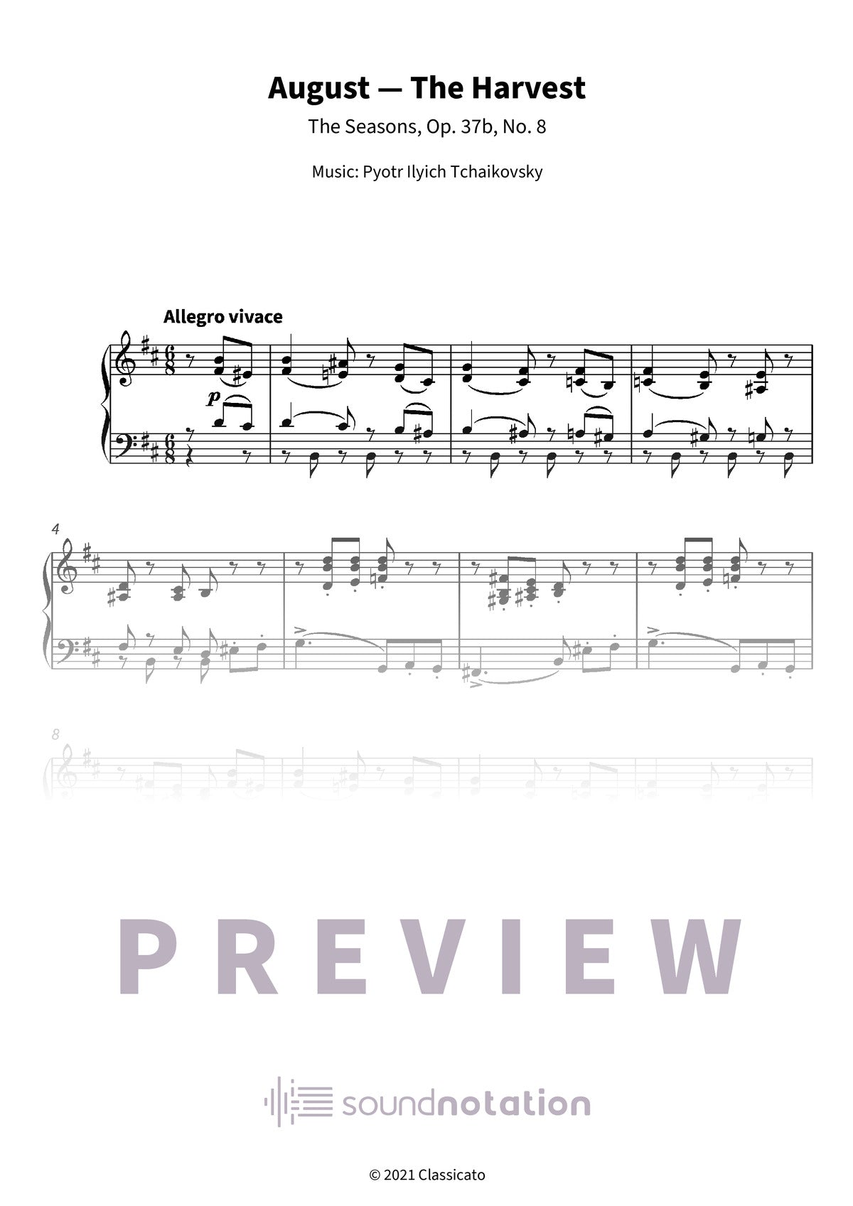 August — The Harvest - Preview Page 1