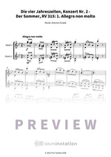 Die vier Jahreszeiten, Konzert Nr. 2 - Der Sommer - Preview Page 1