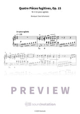 Quatre Pièces fugitives, Op. 15 - Preview Page 1